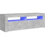 vidaXL TV omarica z LED lučkami betonsko siva 120x35x40 cm | Shoptok.si