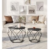  SET 2x Konferencijski stočić TALIA, crne boje | Eponuda.com