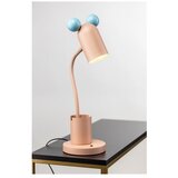 Gtv Svetlomodra-rožnata namizna svetilka s kovinskim senčilom (višina 50 cm) Mouse – | Shoptok.si