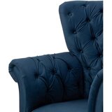 MID.YOU FOTELJ Z OPORO ZA GLAVO, temno modra tekstil | Shoptok.si