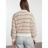 Trendyol ženski duks Twoaw25Kz00351, bež-sivi | Eponuda.com