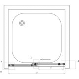 Kolpa San samostojna tuš vrata dorsa TV2D/S 140/K (3838987513964) | Shoptok.si