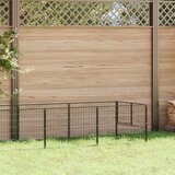  Kavez za pse crni 10 m² čelični | shoptok.hr