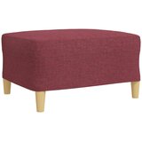  4-dijelni set sofa s tabureom crvena boja vina od tkanine | Eponuda.ba