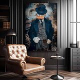  Slika DONALD: temno poslovno | italijansko platno | Shoptok.si