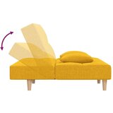  Kavč dvosed z ležiščem in dvema blazinama rumeno blago, (21038195) | Shoptok.si