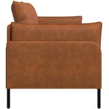 SOFA za dvije osobe Smeđa 188 x 81 x 89 cm Umjetna koža - Smeđa | shoptok.hr