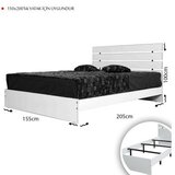 Hanah home Francuski krevet Fuga 150, 155x100x205 cm, Smeđa | Eponuda.ba