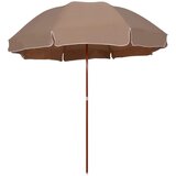 vidaXL Senčnik z jeklenim drogom 300 cm taupe Cene