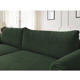 Bobochic Paris temno zelena raztegljiva kotna sedežna garnitura iz rebrastega žameta (levi kot) lucien | Shoptok.si