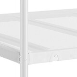 vidaXL Dvoposteljna postelja brez ležišča Bela 100x190 cm Steel | Shoptok.si