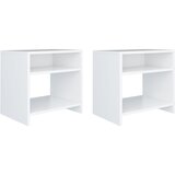 vidaXL Nočne omarice 2 kosa bele 40x30x40 cm iverna plošča Cene