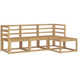  Set vanjskih sofa 4 pcs Bijela 185,5 x 122,5 x 73 cm | shoptok.hr
