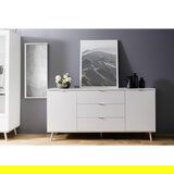 MID.YOU komoda, bela, hrast sonoma | Shoptok.si