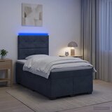  Boxspring krevet s madracem Tamnosiva 120 x 190 cm Baršun | shoptok.hr