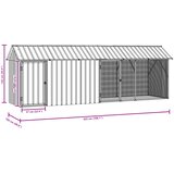  Kavez za ptice Antracit 422 x 103 x 142 cm Cinkani čelik | shoptok.hr