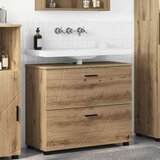 vidaXL Kopalniška omarica s predalom artisan hrast 76.5 x 35 x 64 cm | Shoptok.si