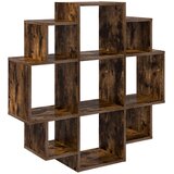 vidaXL Stenska polica Dimljen hrast 90 x 25 x 90 cm Inženirski les, (5000307139) | Shoptok.si