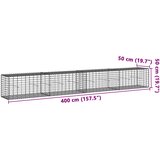  Gabionska košara s poklopcem 400x50x50 cm od pocinčanog željeza | shoptok.hr