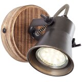 Brilliant zidna reflektorska svetiljka seed 1xGU10/5W/230V crna/braon | Eponuda.com
