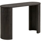 House Nordic Temno rjava stranska mizica v hrastovem dekorju 38x114 cm Bibione – u