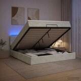  od pjene s madracem i LED-om Svjetlosiva 160 x 200 cm | shoptok.hr