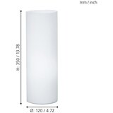Eglo Okrogla namizna svetilka Geo (60 W, Ø x V: 120 mm x 35 cm, E27) | Shoptok.si