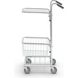Kongamek majhen transportni voziček, 1 polica, 1 košara, nosilnost 35 kg | Shoptok.si