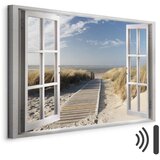  Slika - Window: View of the Beach 120x80 Akustična | shoptok.hr