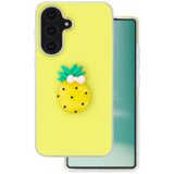 Onasi Tutti Frutti 2v1 silikonski ovitek za Samsung Galaxy A18 - rumen Cene