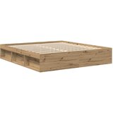  Okvir kreveta bez madraca boja hrasta artisan 200x200 cm | Eponuda.com
