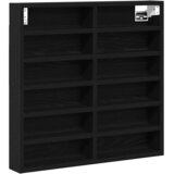  Ormar za izlaganje s policom Zidne Crni hrast 60 x 8,5 x 58 cm | shoptok.hr