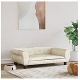 vidaXL Pasja postelja krem 95x55x30 cm žamet Cene
