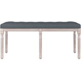  Klupa tamnosiva 110x40x49 cm baršunasta | Eponuda.com