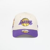 New Era Los Angeles Lakers 9FORTY Contrast Patch Adjustable Cap Stone/ True Purple Universal | Shoptok.si