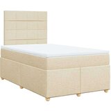 vidaXL Krevet box spring s madracem krem 120 x 190 cm od tkanine | shoptok.hr