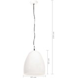  Industrijska viseća svjetiljka 25 W bijela okrugla 42 cm E27 | shoptok.hr