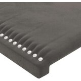  Posteljno vzglavje temno sivo 163x16x118/128 cm žamet, (20953310) | Shoptok.si