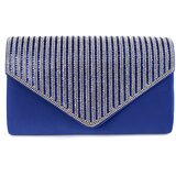 Shelvt Blue small clutch bag decorated with crystals | shoptok.hr
