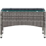 Poli 4-dijelna vrtna garnitura od poliratana s jastucima siva | shoptok.hr