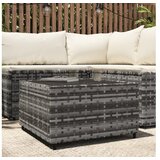  četvrtasti vrtni stolić za kavu sivi 50 x 50 x 30 cm poliratan | shoptok.hr