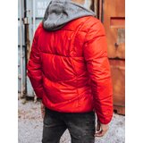 DStreet Kurtka męska pikowana zimowa czerwona | Shoptok.si