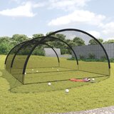  Mreža za kavez za bejzbol crna 600 x 400 x 250 cm od poliestera Cijene
