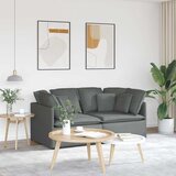  Modularna sofa s jastucima, tkanina, tamno siva | Shoptok.si