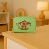  Novčanik s preslatkim motivom kapibare 12.5 x 8.5cm - zeleni | Shoptok.si
