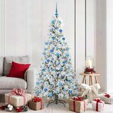 vidaXL Umjetno božićno drvce s nogom s stalakom Zelena 180 cm PE i PVC | shoptok.hr