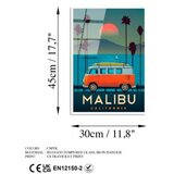 WALLXPERT dekorativna slika od kaljenog stakla malibu (uv 1008) 30 x 45cm | ePonuda.com