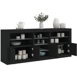 vidaXL Komoda s LED svjetlima crna 181 5x37x67 cm Cijene