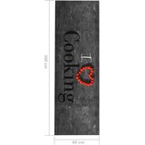  Kuhinjski tepih s natpisom Cooking perivi 60 x 300 cm | shoptok.hr