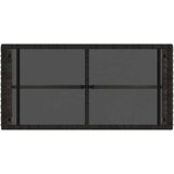 Vanjski stol Siva i crna 80 x 40 x 40 cm PE Rattan i Staklo - Sivi | shoptok.hr